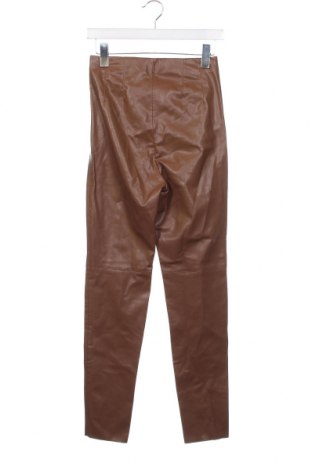 Дамски панталон Zara, Размер XS, Цвят Кафяв, Цена 5,13 лв.