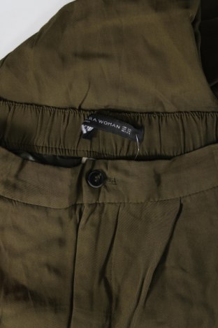 Pantaloni de femei Zara, Mărime XS, Culoare Verde, Preț 27,53 Lei