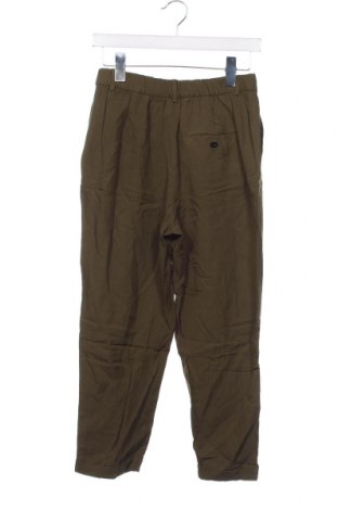Дамски панталон Zara, Размер XS, Цвят Зелен, Цена 6,48 лв.
