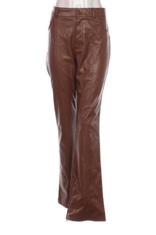 Дамски панталон Zara, Размер XL, Цвят Кафяв, Цена 43,79 лв.