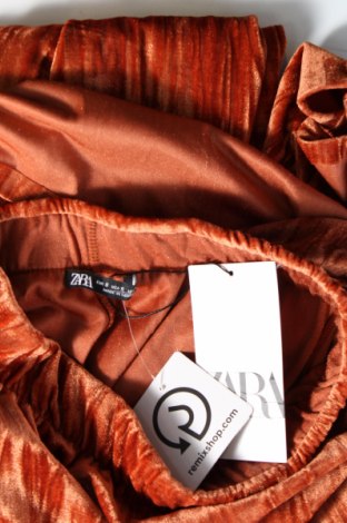 Dámské kalhoty  Zara, Velikost S, Barva Oranžová, Cena  252,00 Kč