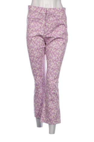 Pantaloni de femei Zara, Mărime L, Culoare Mov, Preț 81,58 Lei