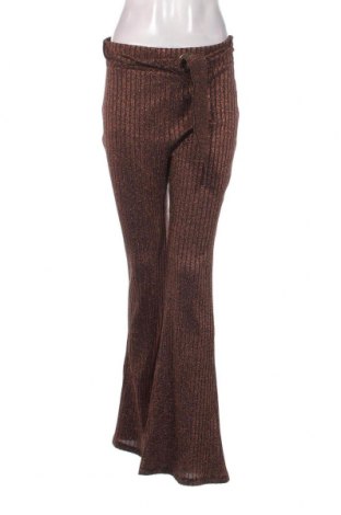 Дамски панталон Zara Trafaluc, Размер L, Цвят Златист, Цена 16,20 лв.