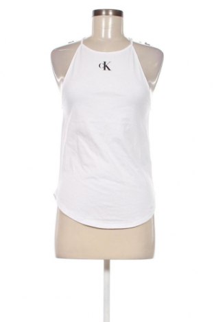 Damska koszulka na ramiączkach Calvin Klein Jeans, Rozmiar S, Kolor Biały, Cena 95,52 zł