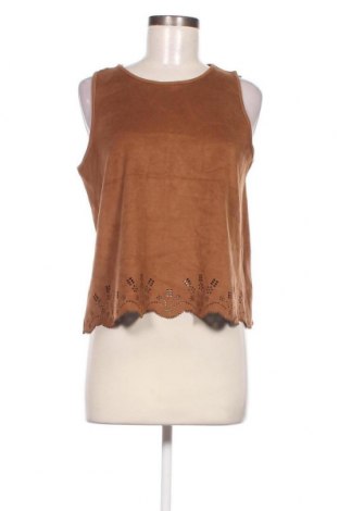 Γυναικείο αμάνικο μπλουζάκι Clockhouse, Μέγεθος L, Χρώμα Καφέ, Τιμή 8,04 €