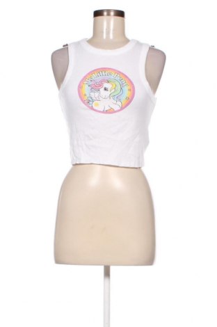 Γυναικείο αμάνικο μπλουζάκι Jennyfer, Μέγεθος L, Χρώμα Λευκό, Τιμή 3,25 €