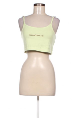Γυναικείο αμάνικο μπλουζάκι Jennyfer, Μέγεθος L, Χρώμα Πράσινο, Τιμή 2,27 €