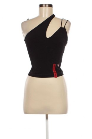 Γυναικείο αμάνικο μπλουζάκι Pull&Bear, Μέγεθος M, Χρώμα Μαύρο, Τιμή 10,82 €