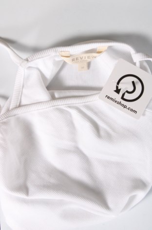 Γυναικείο αμάνικο μπλουζάκι Review, Μέγεθος M, Χρώμα Λευκό, Τιμή 2,40 €
