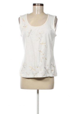 Γυναικείο αμάνικο μπλουζάκι Taifun, Μέγεθος L, Χρώμα Εκρού, Τιμή 30,95 €