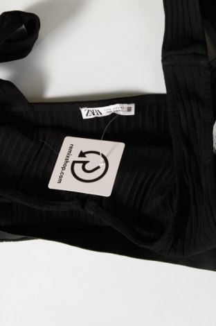 Γυναικείο αμάνικο μπλουζάκι Zara, Μέγεθος L, Χρώμα Μαύρο, Τιμή 3,54 €