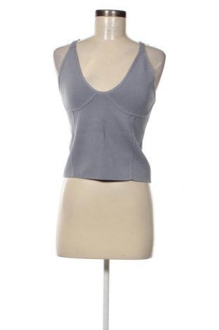Γυναικείο αμάνικο μπλουζάκι Zara Knitwear, Μέγεθος M, Χρώμα Μπλέ, Τιμή 3,06 €