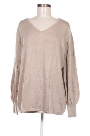 Γυναικείο πουλόβερ, Μέγεθος 3XL, Χρώμα  Μπέζ, Τιμή 12,56 €