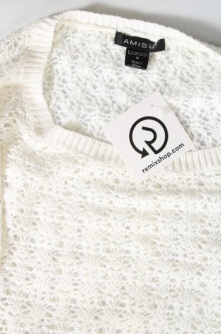 Γυναικείο πουλόβερ Amisu, Μέγεθος M, Χρώμα Λευκό, Τιμή 6,97 €
