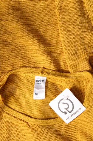 Γυναικείο πουλόβερ Anko, Μέγεθος XXL, Χρώμα Κίτρινο, Τιμή 10,76 €