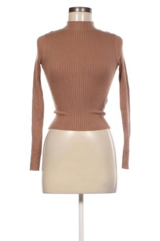 Дамски пуловер Bershka, Размер XS, Цвят Кафяв, Цена 21,62 лв.