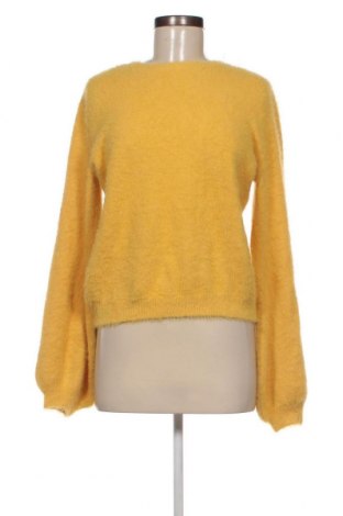 Дамски пуловер Bershka, Размер L, Цвят Жълт, Цена 11,60 лв.