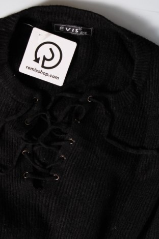 Дамски пуловер Evis, Размер S, Цвят Черен, Цена 13,53 лв.