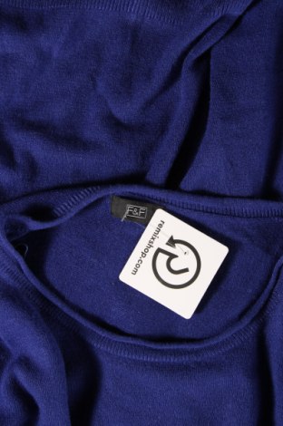 Дамски пуловер F&F, Размер M, Цвят Син, Цена 9,57 лв.