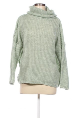 Дамски пуловер Fobya, Размер L, Цвят Зелен, Цена 35,60 лв.