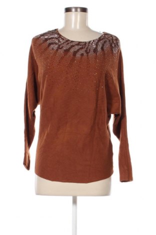 Γυναικείο πουλόβερ Foglie Rosse, Μέγεθος M, Χρώμα Καφέ, Τιμή 7,18 €