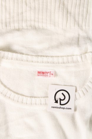 Дамски пуловер Infinity Woman, Размер XL, Цвят Бял, Цена 9,86 лв.
