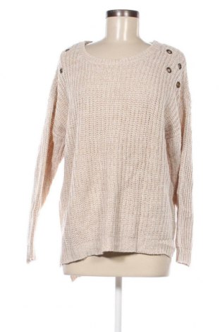 Дамски пуловер Laura Torelli, Размер L, Цвят Бежов, Цена 10,44 лв.