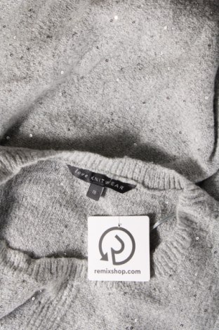 Дамски пуловер Love Knitwear, Размер XL, Цвят Сив, Цена 13,60 лв.