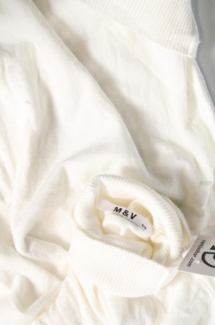 Дамски пуловер M&V, Размер S, Цвят Бял, Цена 29,00 лв.