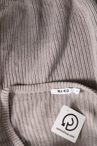 Дамски пуловер NA-KD, Размер XS, Цвят Сив, Цена 13,53 лв.