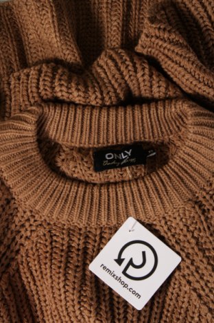 Дамски пуловер ONLY, Размер XS, Цвят Кафяв, Цена 8,91 лв.