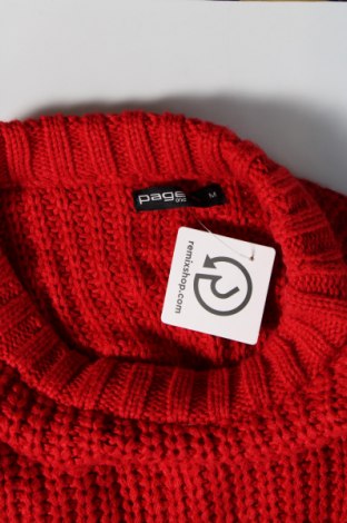 Дамски пуловер Page One, Размер M, Цвят Червен, Цена 9,57 лв.