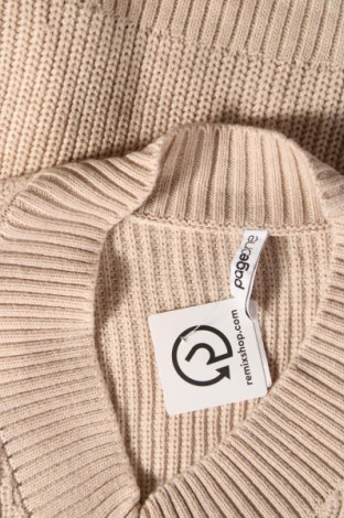 Γυναικείο πουλόβερ Page One, Μέγεθος M, Χρώμα  Μπέζ, Τιμή 5,92 €
