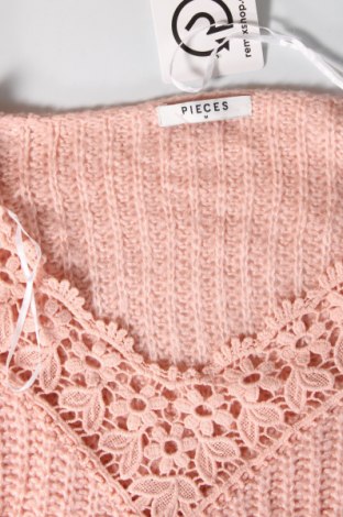 Дамски пуловер Pieces, Размер M, Цвят Розов, Цена 10,80 лв.