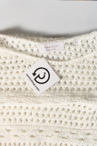 Дамски пуловер Rich & Royal, Размер L, Цвят Бял, Цена 48,36 лв.
