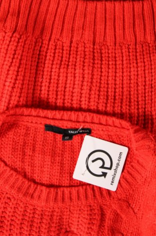 Дамски пуловер Tally Weijl, Размер XS, Цвят Червен, Цена 9,57 лв.