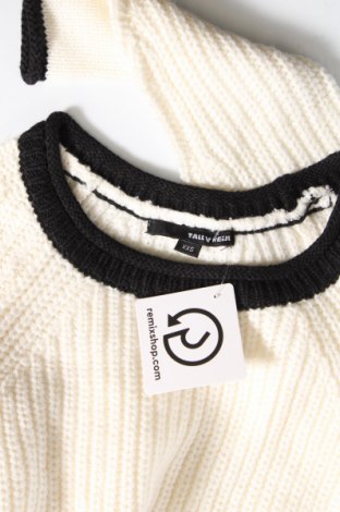 Дамски пуловер Tally Weijl, Размер XXS, Цвят Бял, Цена 13,05 лв.