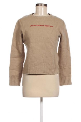 Дамски пуловер United Colors Of Benetton, Размер S, Цвят Бежов, Цена 16,40 лв.