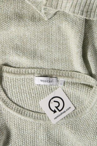 Дамски пуловер Yessica, Размер L, Цвят Зелен, Цена 9,57 лв.