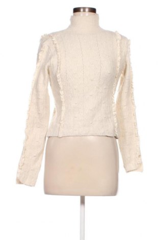 Дамски пуловер Zara, Размер S, Цвят Екрю, Цена 13,23 лв.