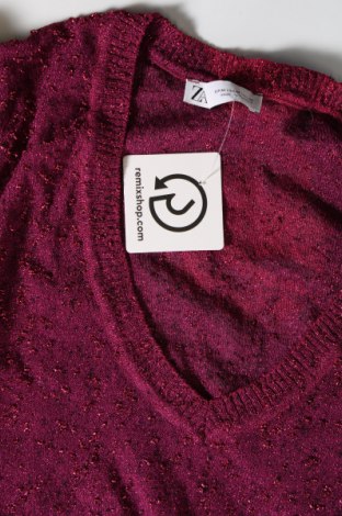 Дамски пуловер Zara, Размер M, Цвят Розов, Цена 11,34 лв.