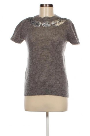Дамски пуловер Zara Knitwear, Размер S, Цвят Сив, Цена 14,04 лв.