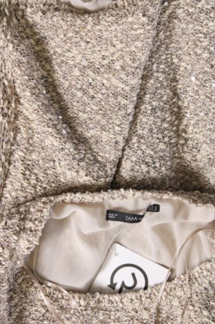 Pulover de femei Zara Knitwear, Mărime M, Culoare Auriu, Preț 29,31 Lei
