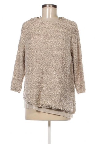 Дамски пуловер Zara Knitwear, Размер M, Цвят Златист, Цена 11,61 лв.