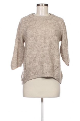 Дамски пуловер Zara Knitwear, Размер M, Цвят Бежов, Цена 12,42 лв.