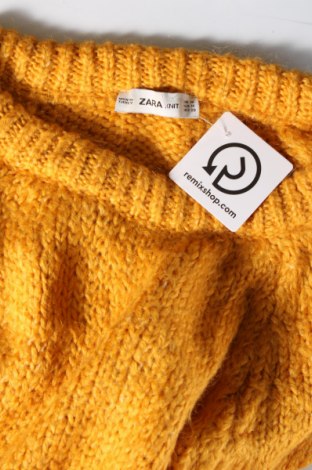 Damski sweter Zara Knitwear, Rozmiar M, Kolor Żółty, Cena 86,99 zł