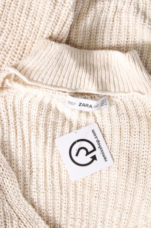 Дамски пуловер Zara Knitwear, Размер S, Цвят Екрю, Цена 10,80 лв.