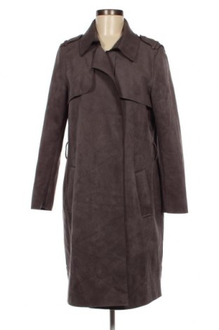 Damen Trenchcoat Cartoon, Größe L, Farbe Grau, Preis 7,83 €