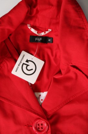 Дамски шлифер F&F, Размер L, Цвят Червен, Цена 52,75 лв.