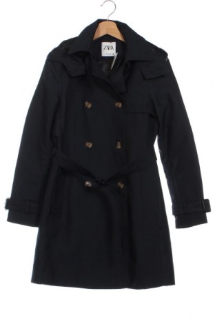 Dámský přechodný kabát  Zara, Velikost XS, Barva Modrá, Cena  459,00 Kč